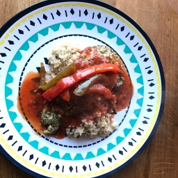 Herbed Chicken with Crushed Tomato